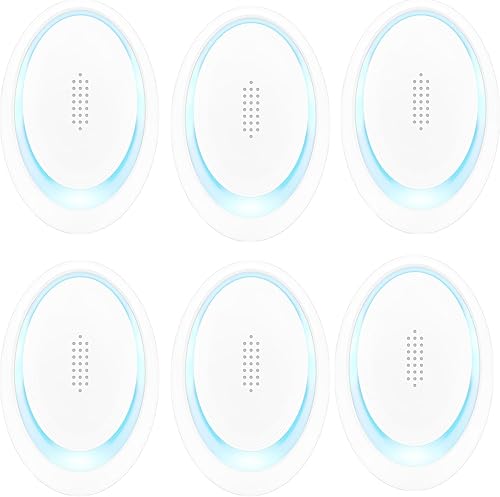 Repelente ultrasónico de plagas mejorado, repelente de plagas para interiores, repelente de insectos para casa, casa rodante, garaje, hotel, paquete