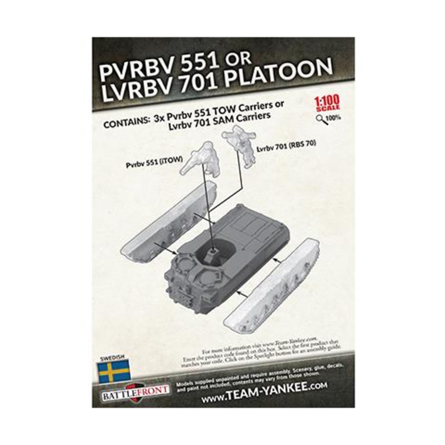 Swedish - PVRBV 551 or LVRBV 701 Platoon SW - Image 2