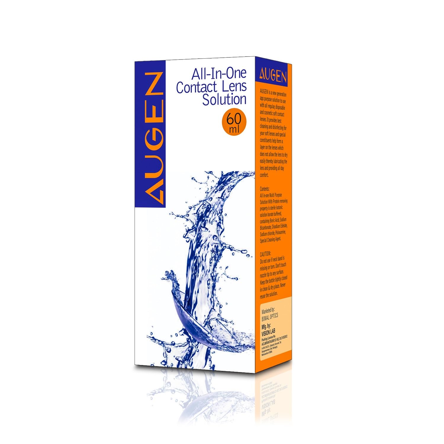 AUGEN Multi Purpose Contact Lens Solution, Ideal For Soft Contact Lenses (60ml) (Pack of 1) (B0D92C97S9) Amazon Price History, Amazon Price Tracker