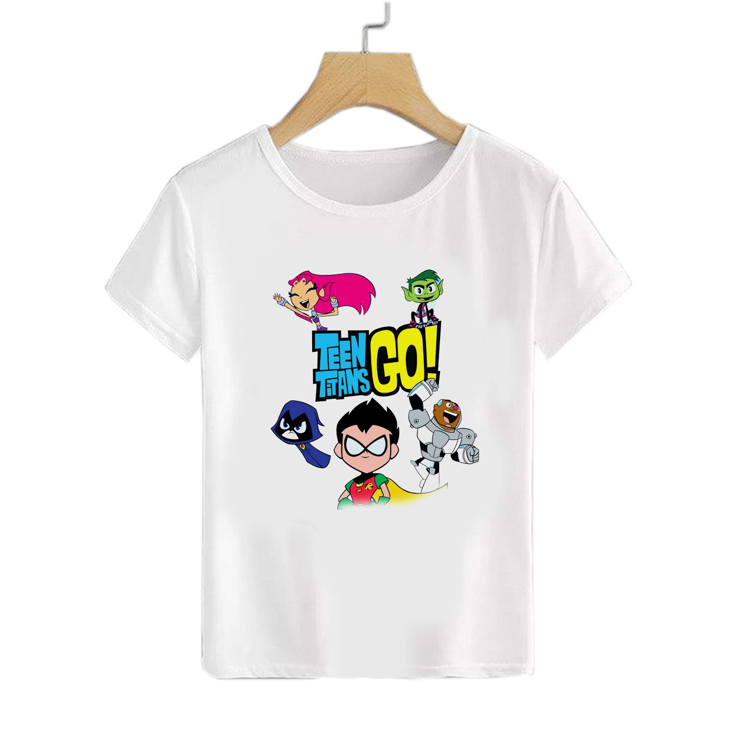 GenericPrinted t shirt for boys/kids half sleeve round neck supirior quality792-RTY792 White