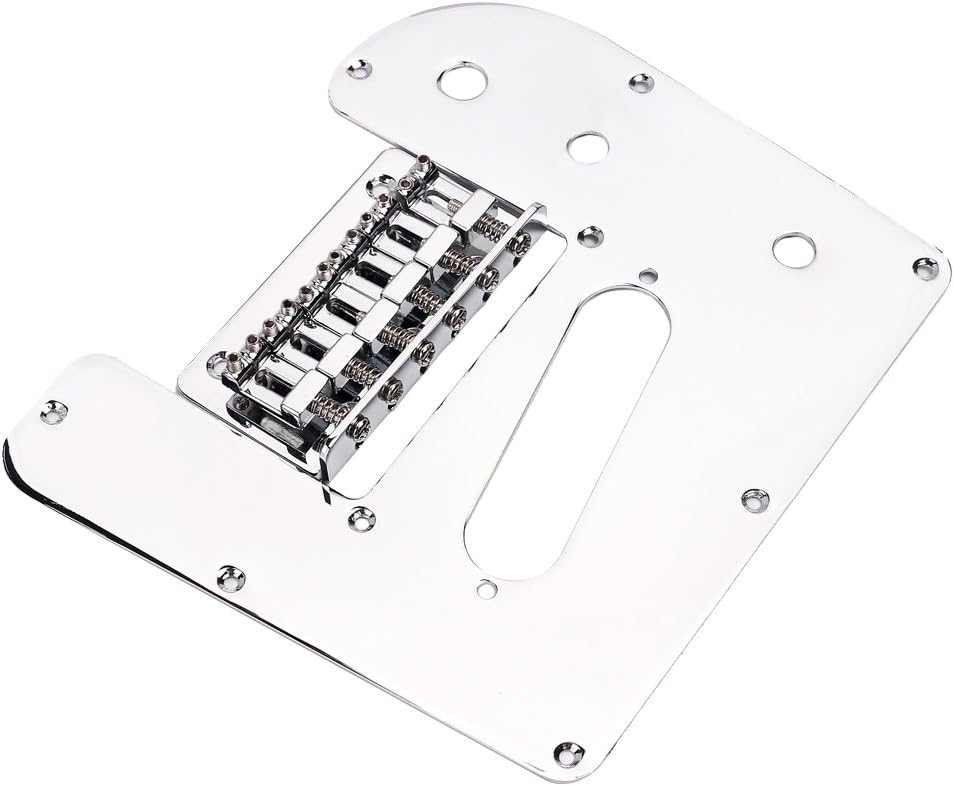 Chrome Plated Electric LAP Steel Guitar Control Plate W/Bridge Set