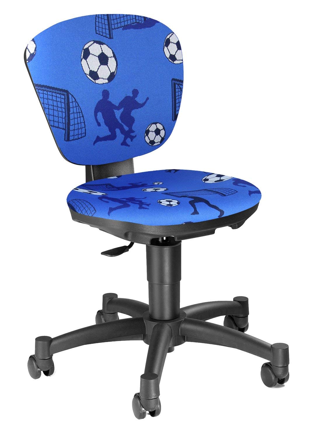 TOPSTAR Kinderdrehstuhl Ergokid 15 Jet - Fußball - Sportlich, Höhenverstellbar, Polyamid, Blau