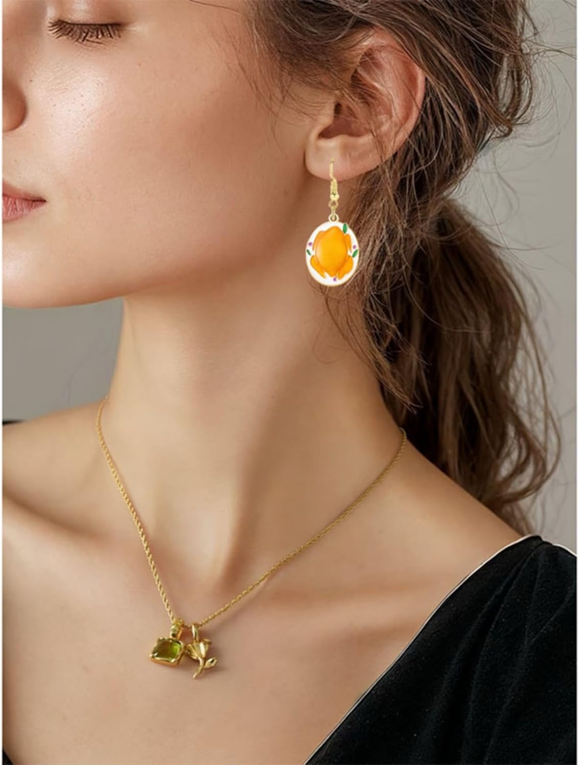 9Pairs Thanksgiving Earrings Set for Women Turkey Pumpkin Corn Mushroom Maple Leaf Dangle Drop Earrings Cute Autumn Fall Harvest Themed Jewelry Gifts for Thanksgiving Party Favors - Image 3