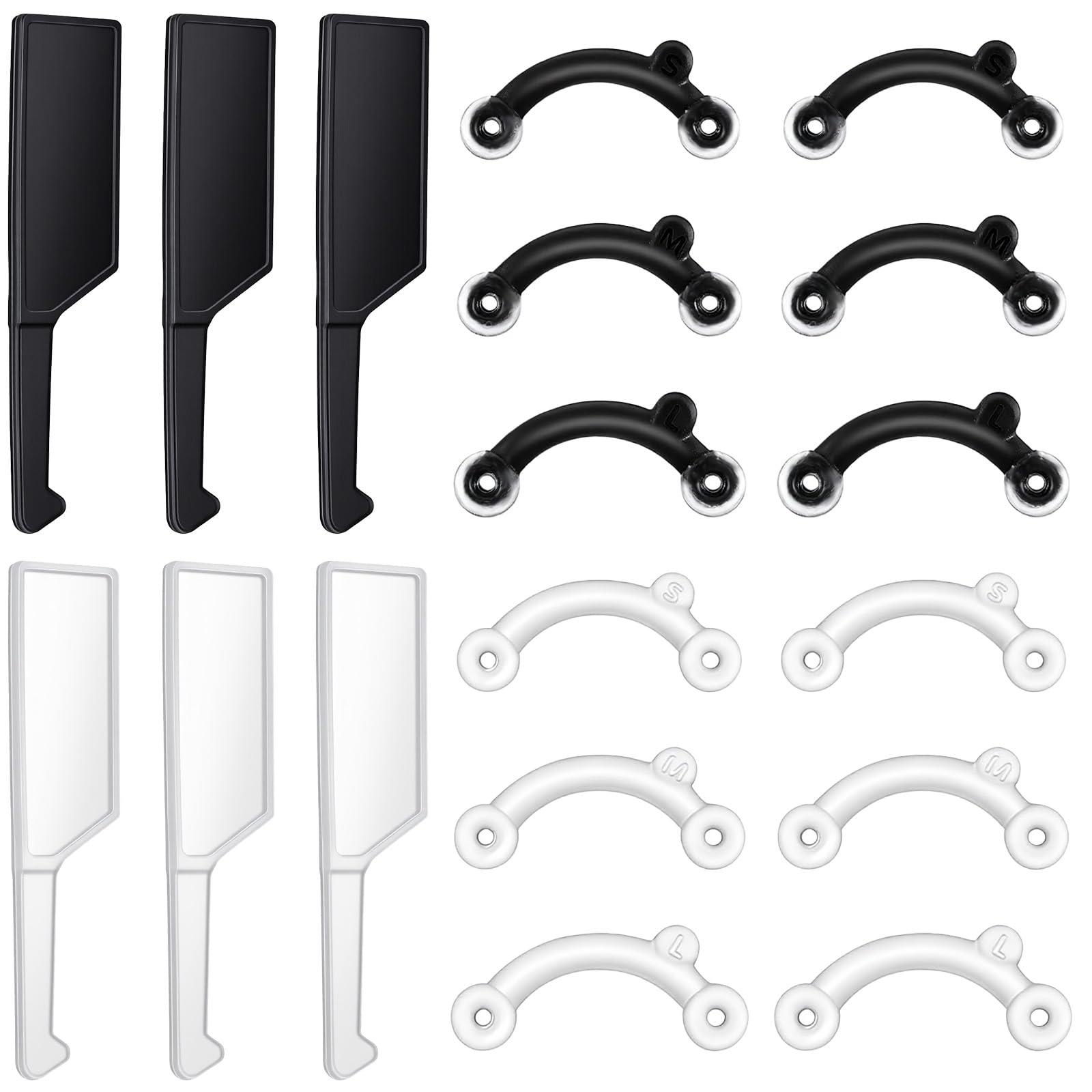 Photo 1 of LXUEJIE 6Pairs Nose Lifter, Nose Shaper, Noses Up Lifting Shaping Clip, Noses Job Insert for Rhinoplasty Shaping, No Pain Invisible Shaper Tool Straightening Beauty Kit Women Men (Black + Transparent)