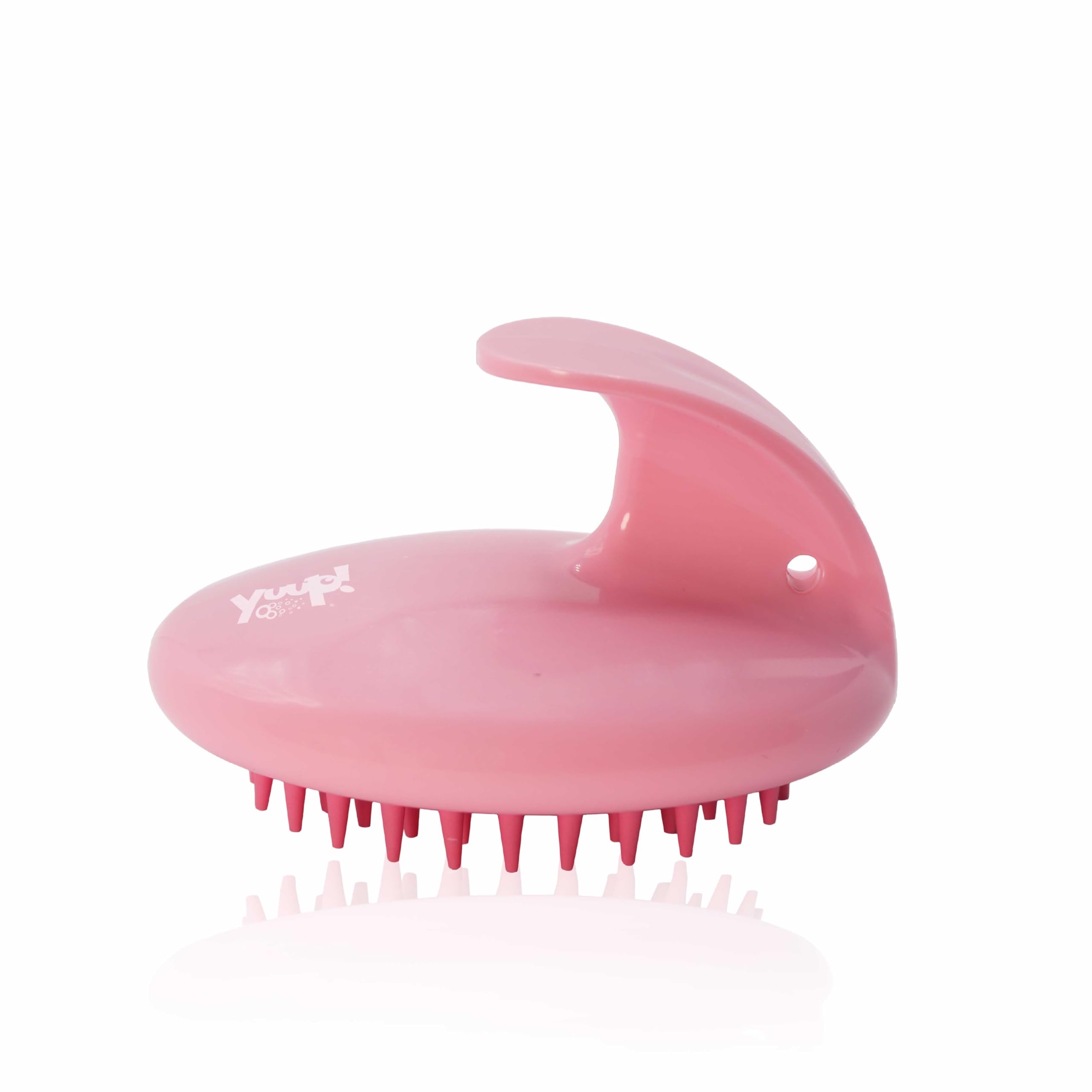 YUUP! - PINKMASSAGE MINI Cepillo masajeador profesional de silicona, cepillo para perros y gatos, accesorio de aseo para perros y gatos.