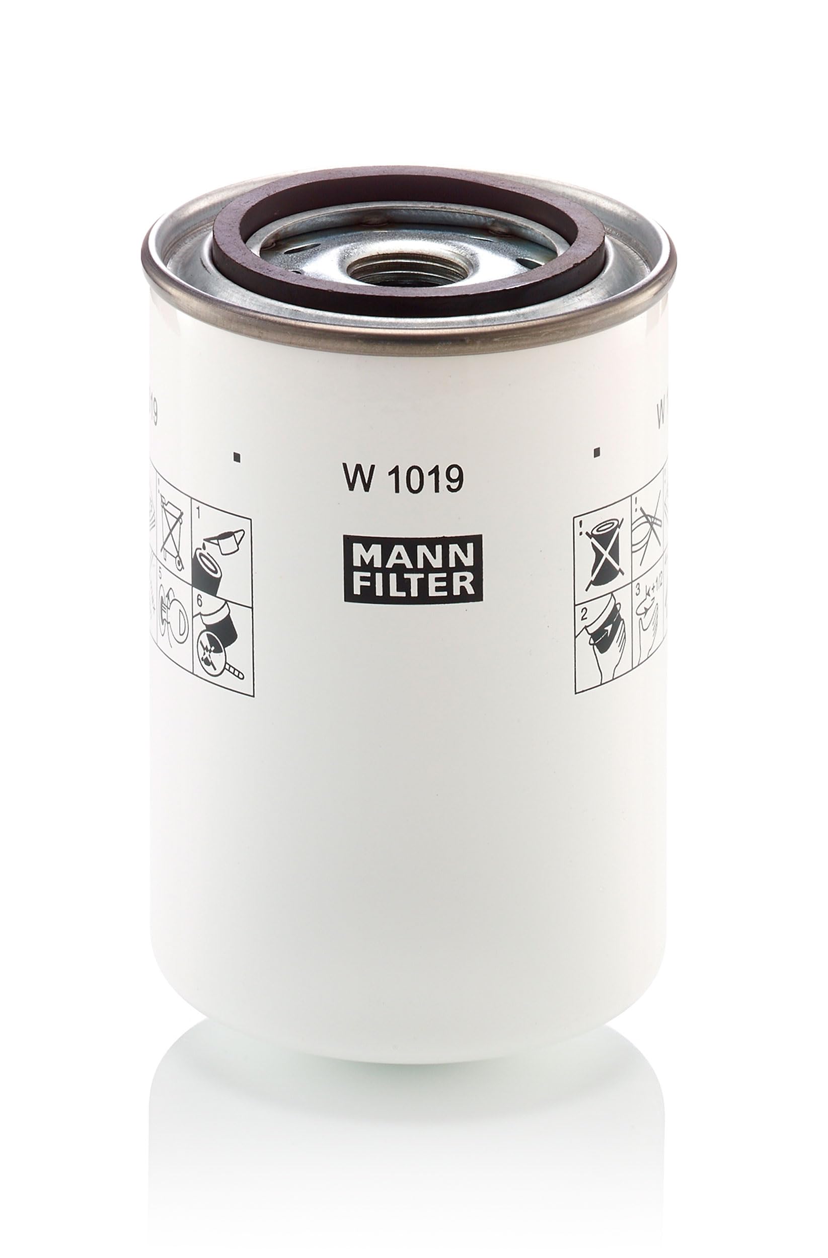 MANN-FILTER W 1019 Filtro Dell'olio Sistema Idraulico - Per Applicazioni Fuori Strada-image