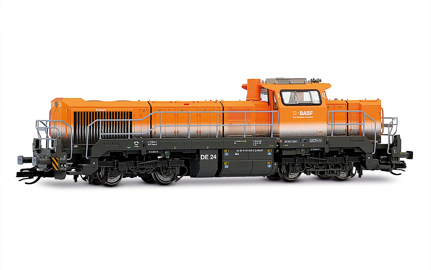 Arnold TT HN9072 BASF, Vossloh DE 18 diesel-electric locomotive, ep. VI Locomotive - Electric, Multicolor