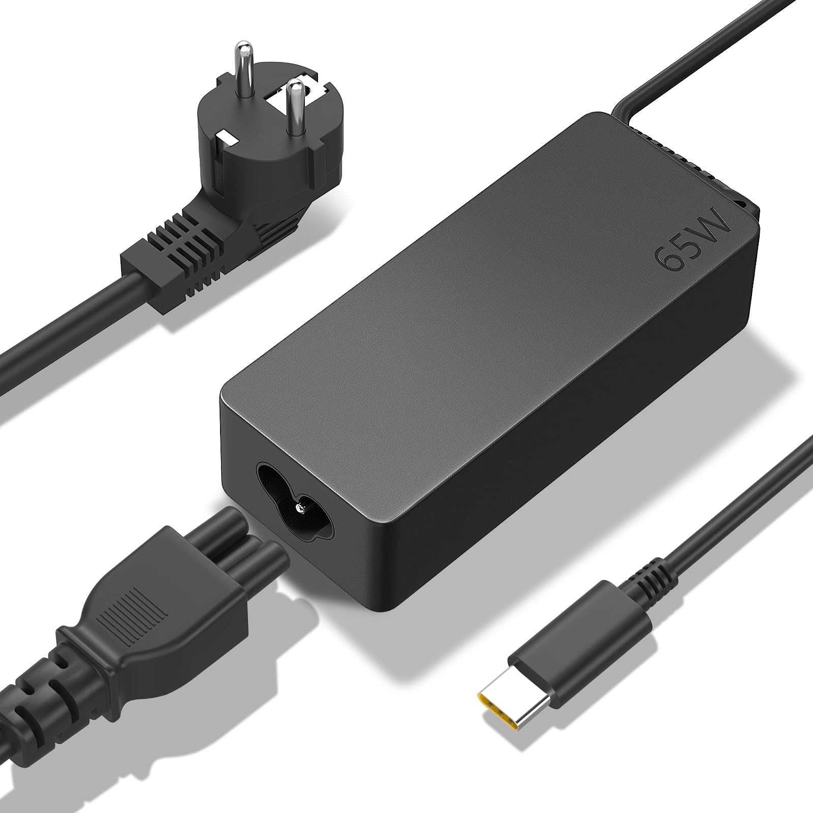 PAEBAI+ Şarj Cihazı 65W 45W USB C Adaptörü için Lenovo Chromebook başına 20V 3.25A Yoga Thinkpad T480 T490, Dell Latitude 5420, HP EliteBook X360 ZenBook C Tipi AdaptörDizüstü Bilgisayar Adaptörü