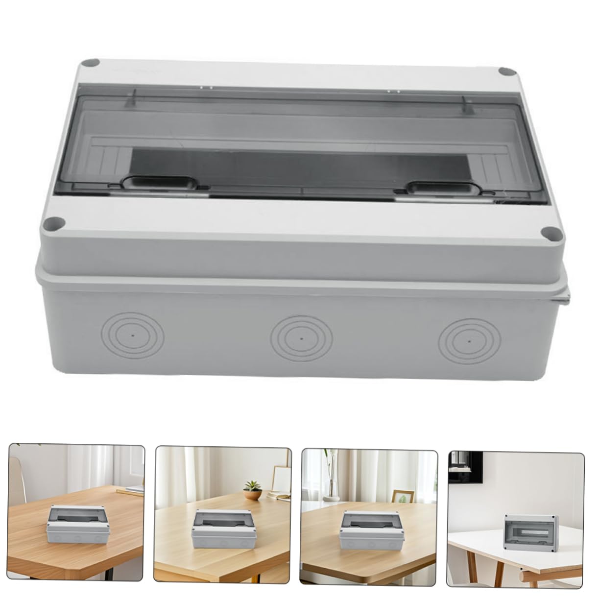 Caja Eléctrica Exterior Blanco Ip65, 15 Circuitos, de Plástico
