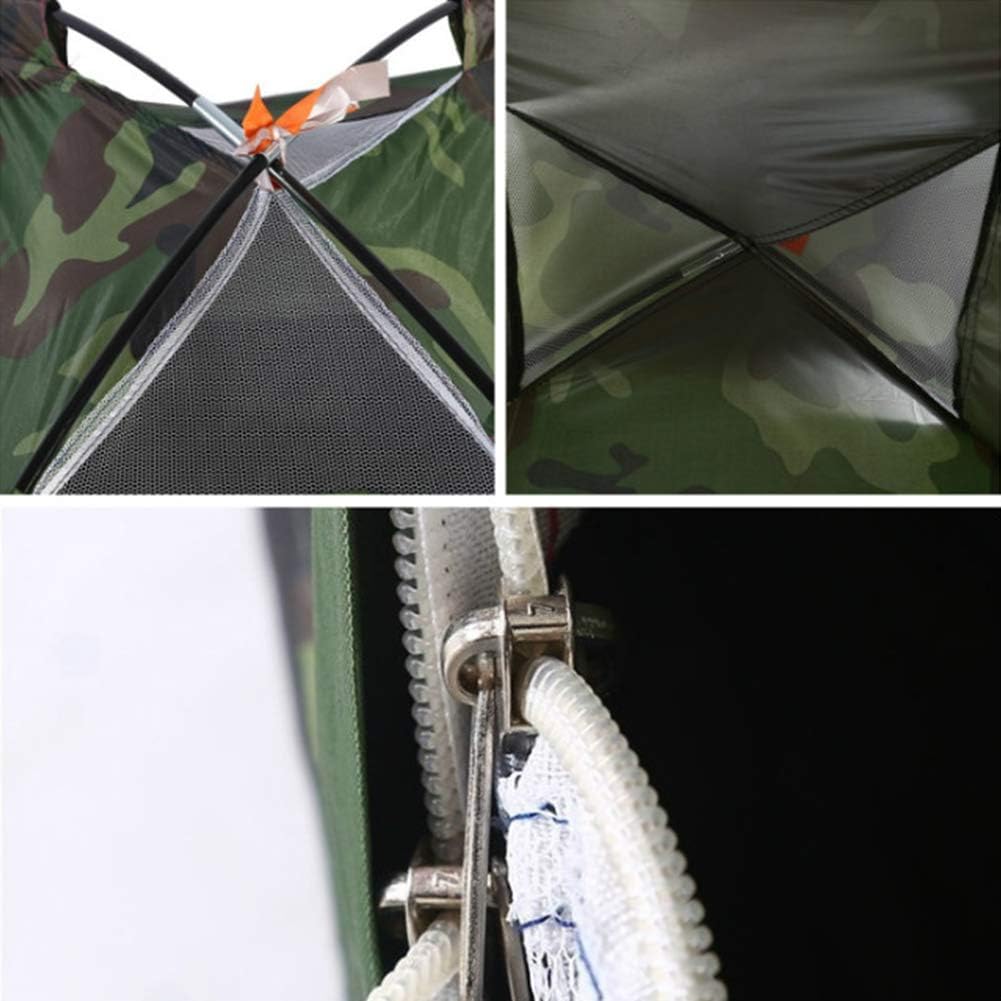 U`King Waterproof Camping Tent with Carry Bag Instant Setup One Person Lightweight Camouflage Tents for Camping Outdoor Hiking Backpacking Picnic