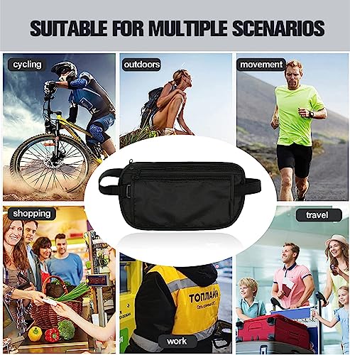 Waterproof-Money-Belt-for-Travelling-Hidden-Security-Money-Pouch-for-Cash-Cards-Keys-Passport-with-Adjustable-Elastic-Strap-Anti-Theft-Passport-Wallets-for-Men-Women