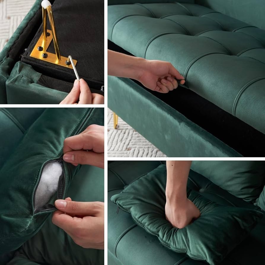 Amazon｜PEFEK ソファー 二人掛け ソファ 2人掛け 収納付き カウチ