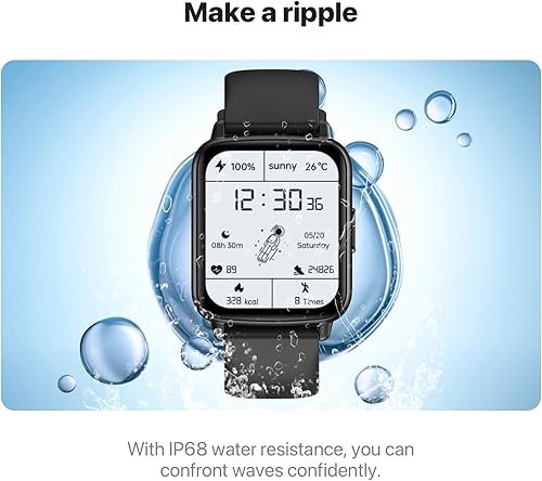 Miniatura 6 de Reloj inteligente para hombres y mujeres, responder, hacer llamadas, respuesta rápida de texto, control AI, 1.83 pulgadas para teléfonos Android,