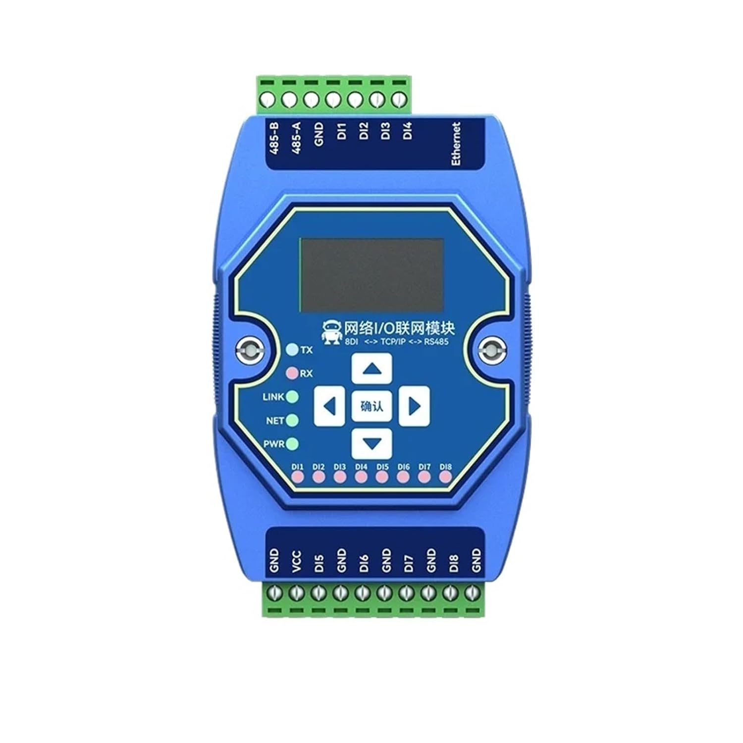 RS485 RJ45 Etherent Analog and Digital Acquisition Contro 8DI ME31-AXXX8000 ModBus RTU I/O Networking Module