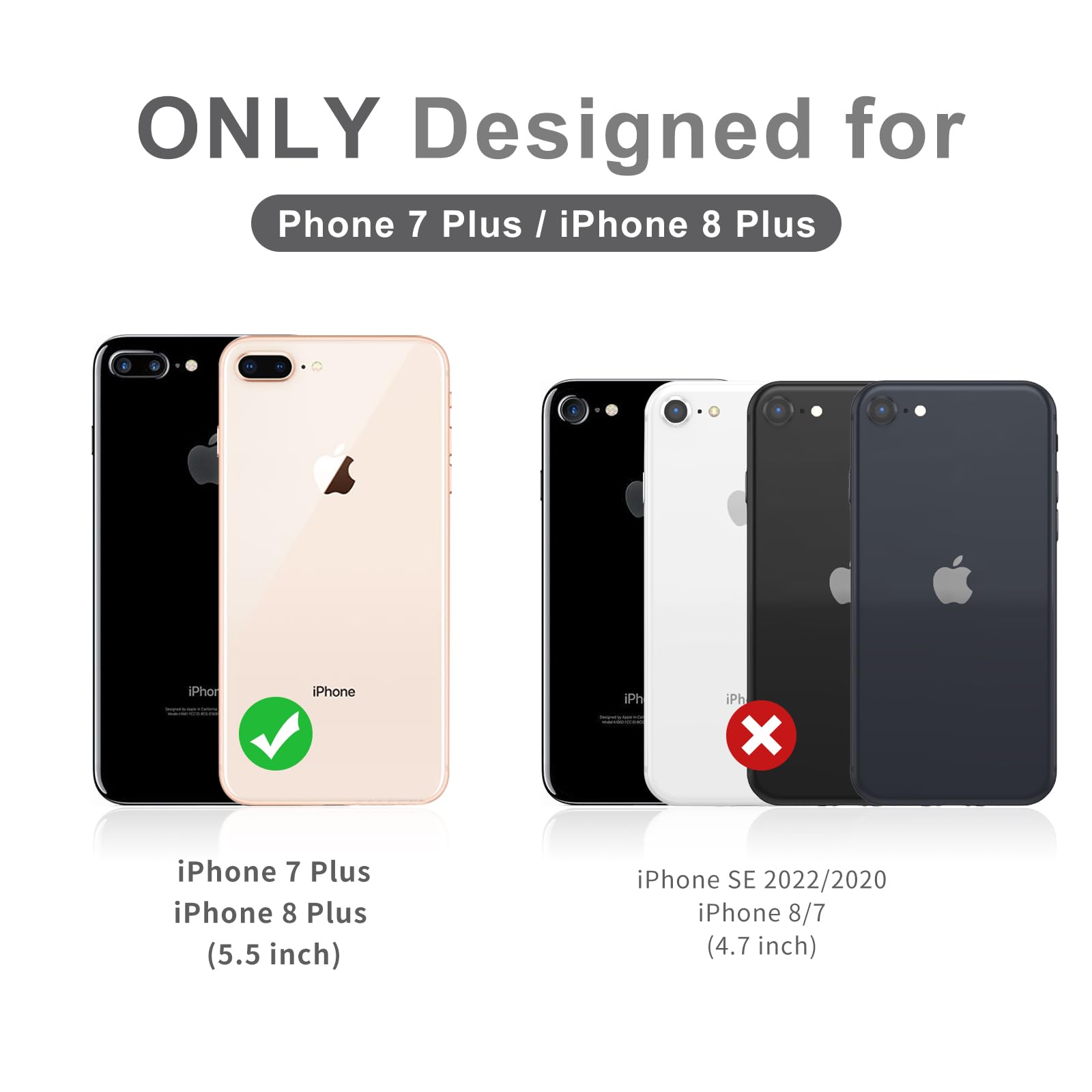 Amazon.com: LEEGU for iPhone 8 Plus/7 Plus/6 Plus Case, Cute [Don