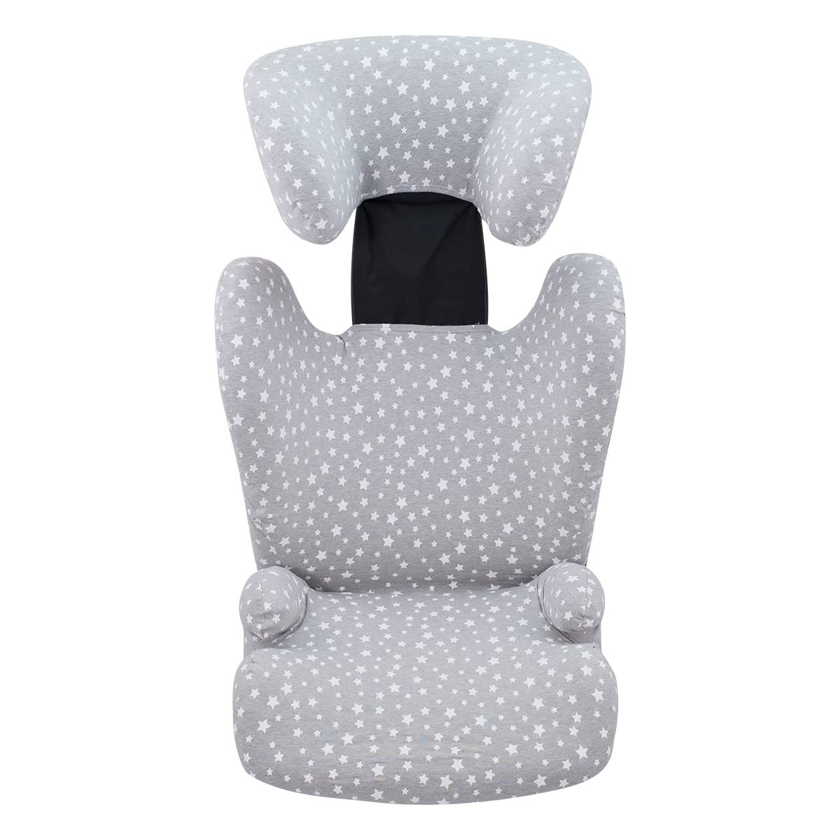 JYOKO KIDS Bezug kompatibel mit Britax Romer Kidfix, aus Baumwolle (Romer Kidfix, WHITE STAR)