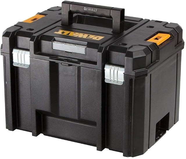 2 X DWST1-71195 TSTAK VI Deep Tool Storage Case Heavy Duty 23L-No Tray, Black
