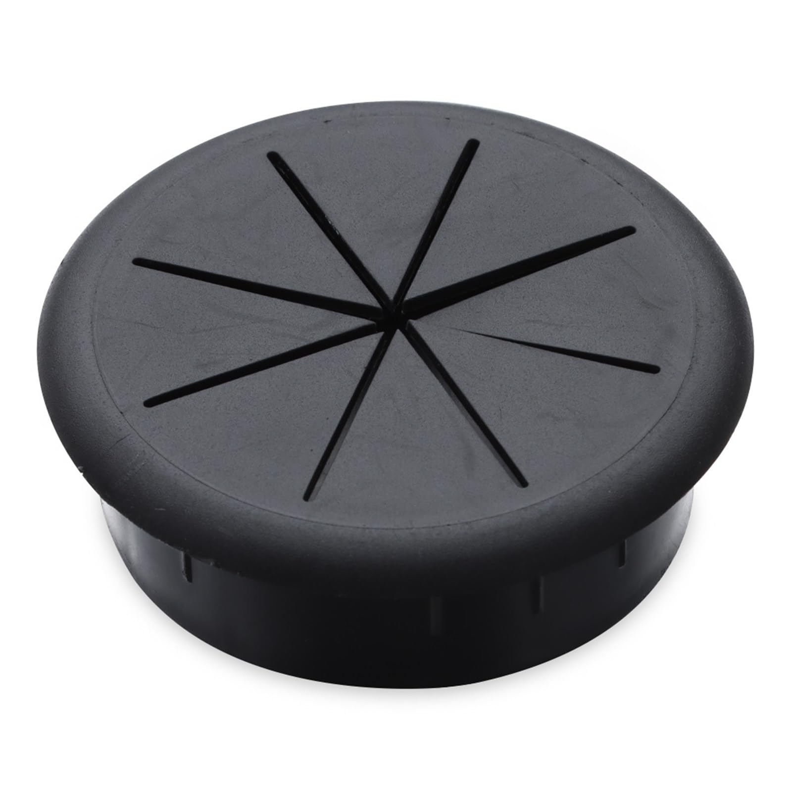 Abdeckung für Schreibtischöffnungen, 8 STÜCKE 50/60mm Schreibtisch Kabel Ösen Draht Organizer Loch(Black,60mm)