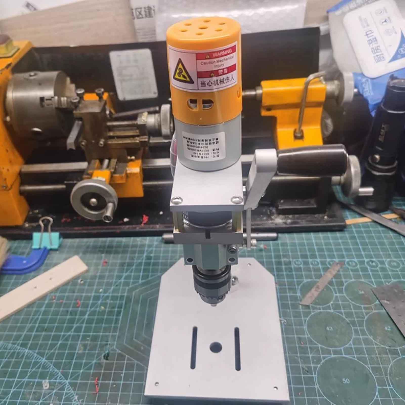 Toplionace Elektryczna Mini Wiertarka Precyzyjna CNC Wiertarka Stołowa Zestaw Wiertarka B10 Uchwyt Metalowy Drewniane Narzędzie do Majsterkowania 795 Silnik