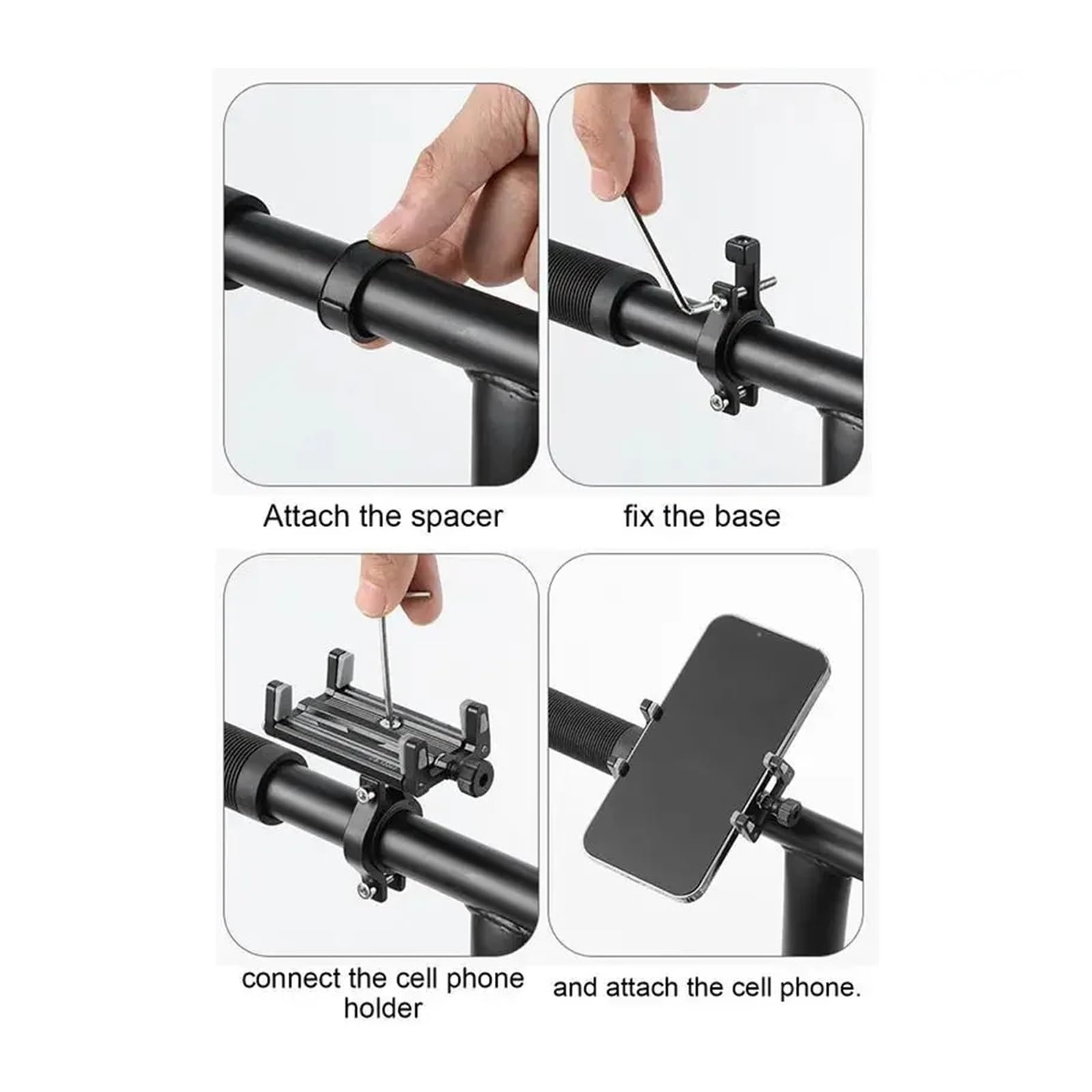 Support De Téléphone, Compatible Avec Universel, Vélo, Scooter, VTT