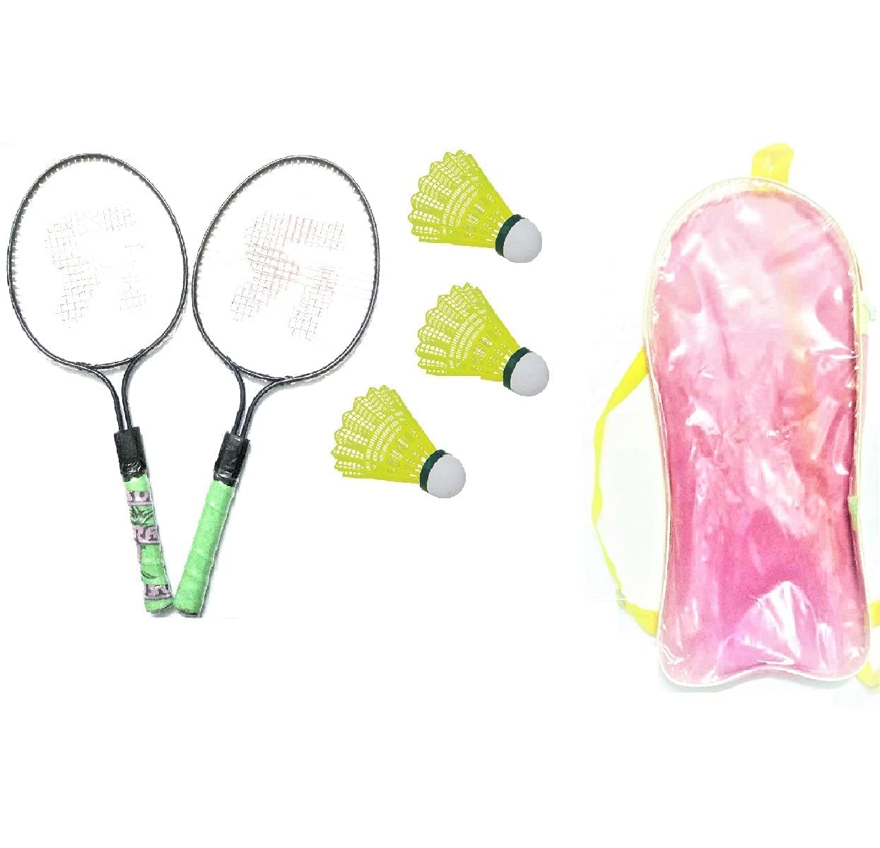 PR Kids Steel Badminton Rackets with Three Shuttlecocks-image-30