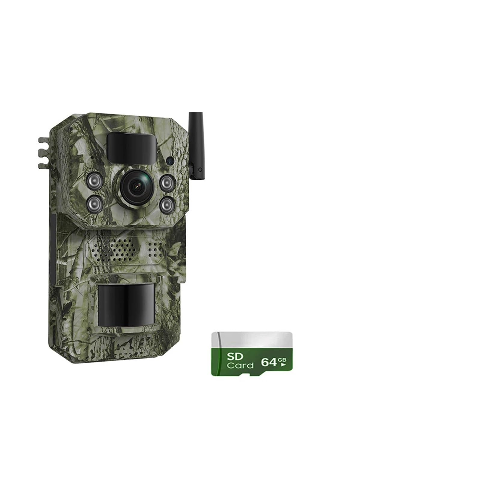 Oshpmbdlyfj Only Cam Gps 64Gb 2K 5Mp Pir Motion Activated Trigger Time Night Vision Ip66 Hunting Trail Wildlife Battery Solar Camera Forest(Only Cam Gps 64Gb)