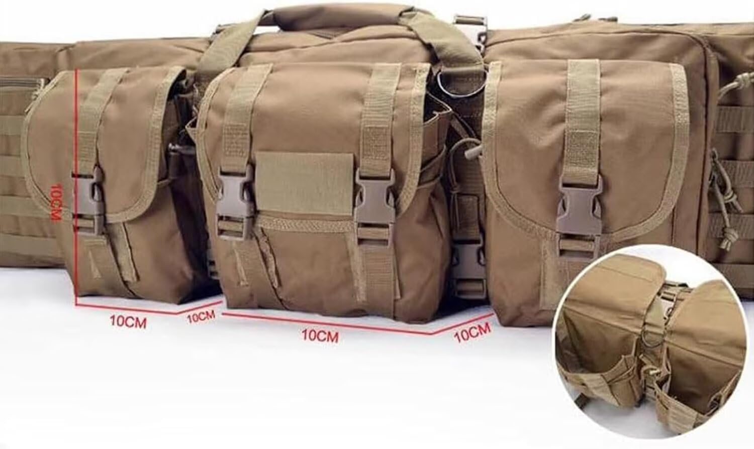 Genérico Caza Táctica Rifle Gun Case Airsoft Gun Bag al Aire Libre Militar de Tiro de Francotirador Pistola de Transporte Mochila de Protección
