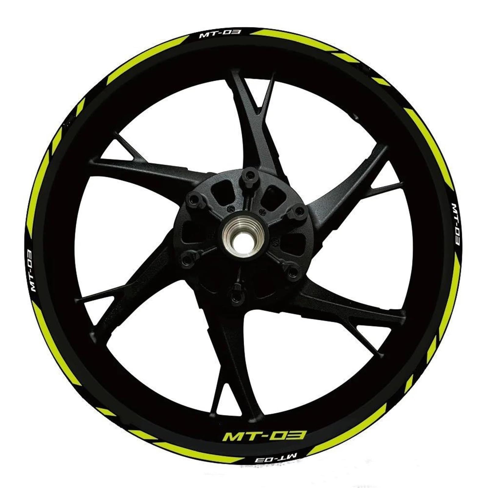 Piwine Style 26 Stickers Motorcycle Wheel Stickers Reflective Rim Motorbike Waterproof Decals For Yamaha Mt-03 Mt 03 Mt03 2020-2022(Style 26)