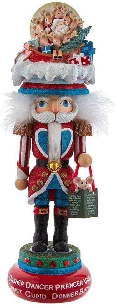 18-inch Hollywood Night Before Christmas Nutcracker 5th in Series Multi Color Wood