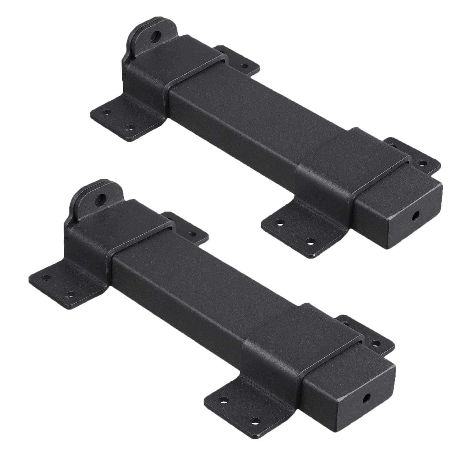 KSWLOR 2Pcs Slide Gate Latch,Heavy Duty Latch Lock with Padlock Hole, Suitable for Wooden Fences,Barn Door Lock,Outdoor Latch,Fence Gate,Courtyard,Shed Lock,Cottages, Cabinet,Matte Black