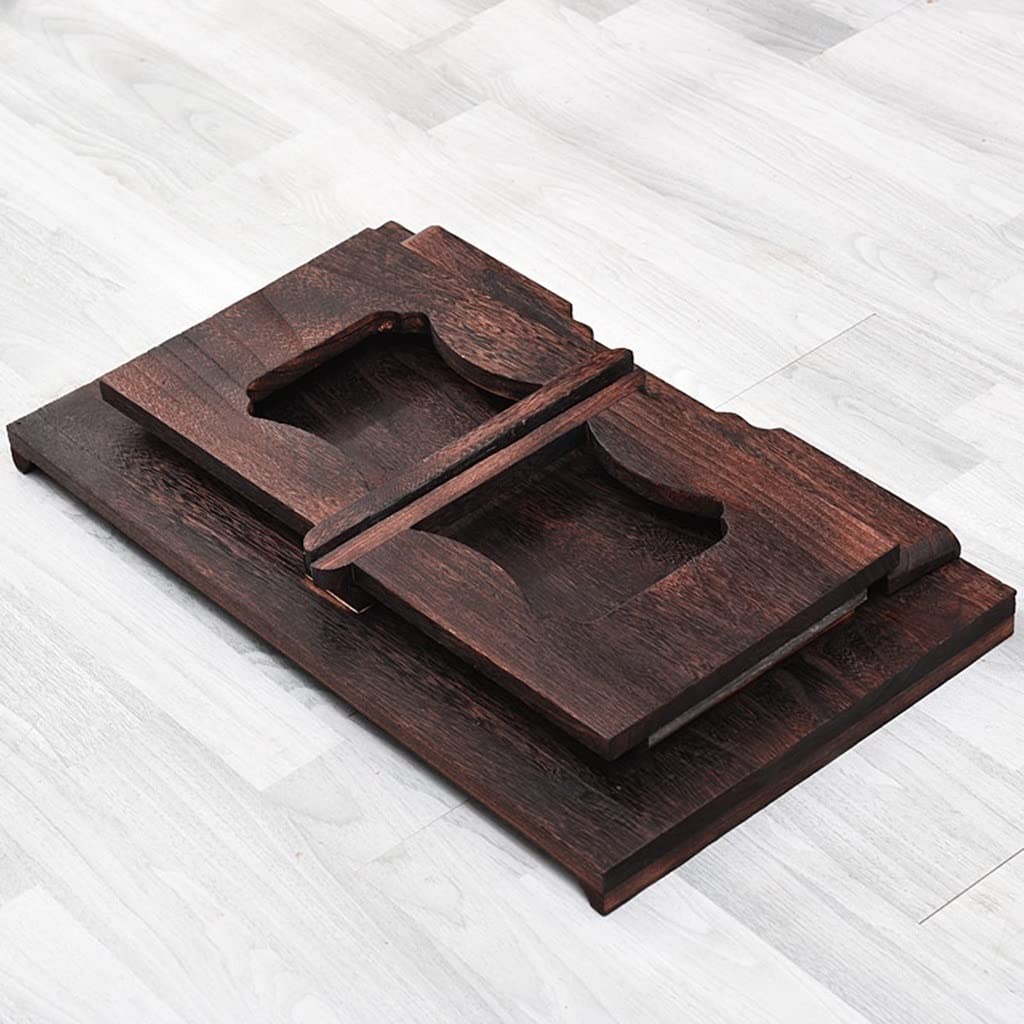 Tavolo basso pieghevole in legno in stile giapponese, per tè e caffè, antico altare da meditazione, mobili da pavimento e studio, 80 x 44 x 35 cm, tavolo marrone