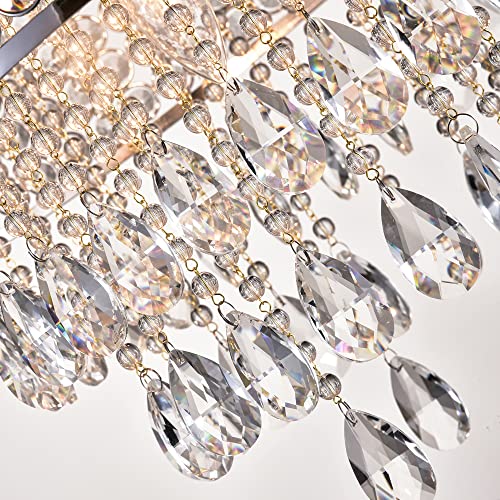 Elegant Crystal Chandelier with 5 Lights for Home Decor