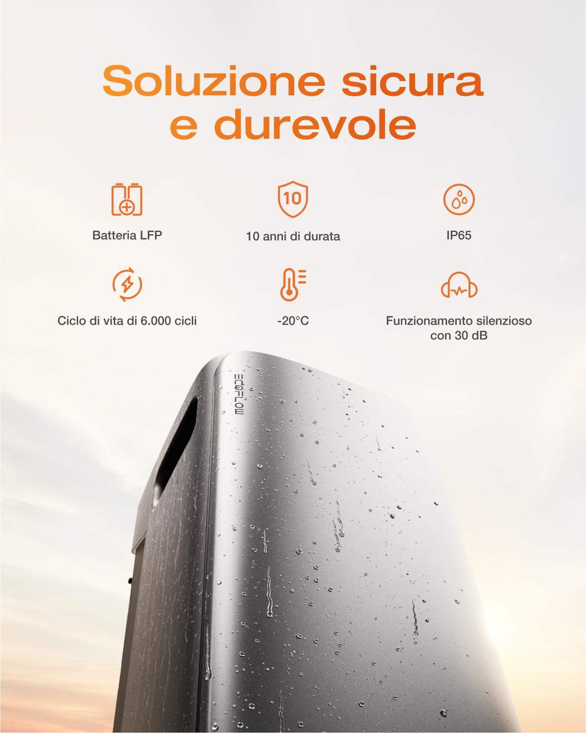 Centrale elettrica da balcone EcoFlow STREAM Max da 1,92 kWh con accumulo a batteria|ingresso solare da 1,8kW|2 MPPT|porte CA singole da 1,2kW|micro inverter|11,52 kWh espandibile|LFP da 6k cicli|AI