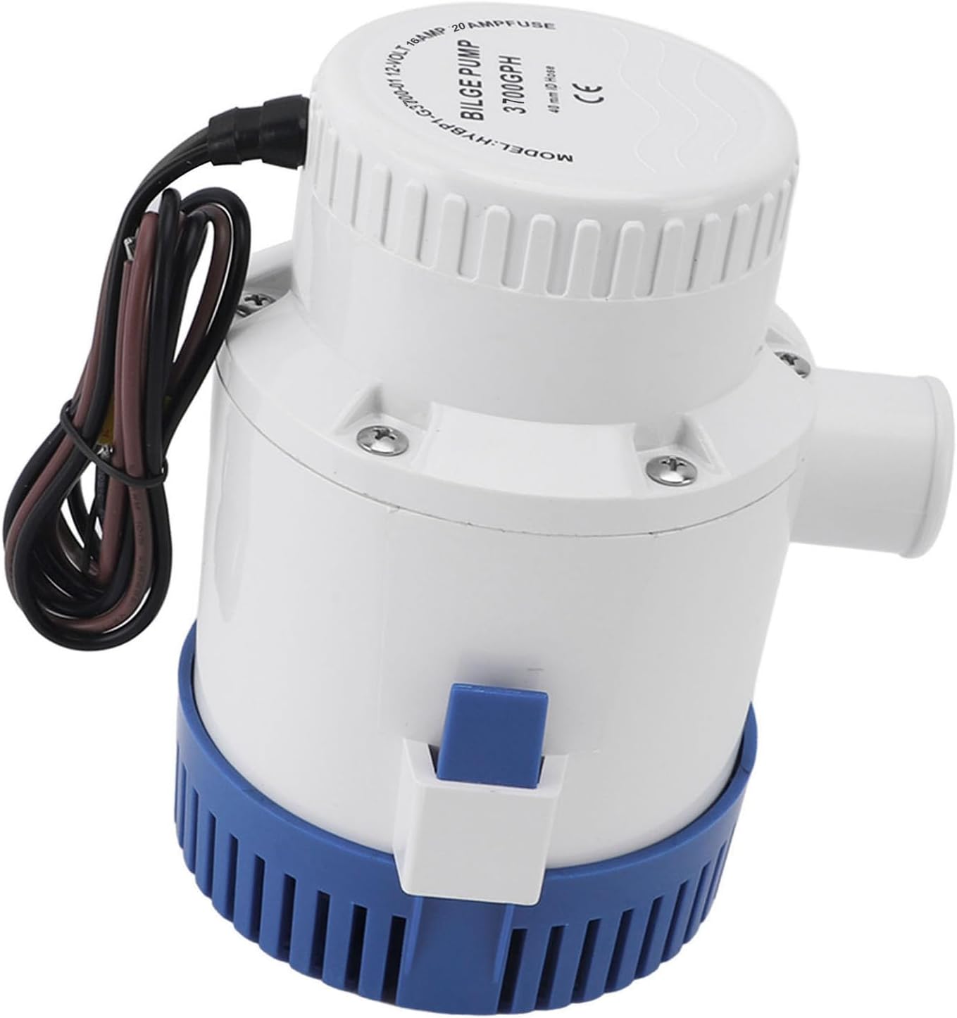 Marine Electric Bilge Pump, 3700 GPH Bilge Pump Efficient ABS for Swimming Pool (12V)