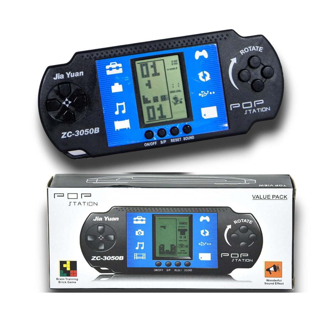 Illuminati Kart - Pop Station Video Game - Video Game for Kids - Pop Station Brick Game - Best Gift for Kids - Best Video Game for Kids - Portable Mini Electronic Handheld Game Console