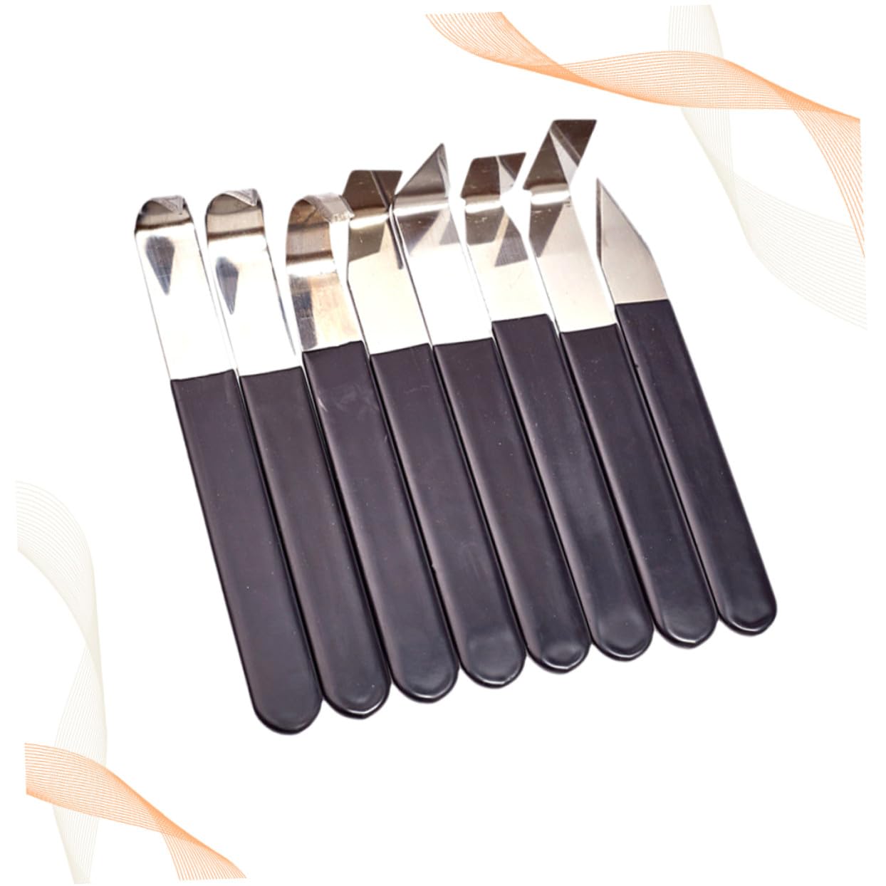 Kit 8 Pezzi Utensili per Ceramica in Acciaio Inossidabile Strumenti per Scultura in Argilla Fai da Te Accessori Compatti per Modellare Argilla Polimerica e Ceramica Artigianato Creativo