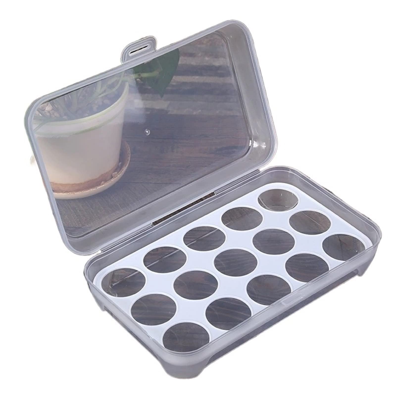 Cubo de Huevos para Nevera, contenedor de Huevos, Caja de Almacenamiento para Nevera, Organizador de Huevos, contenedor de Almacenamiento de Alimentos Frescos, Soportes para Huevos