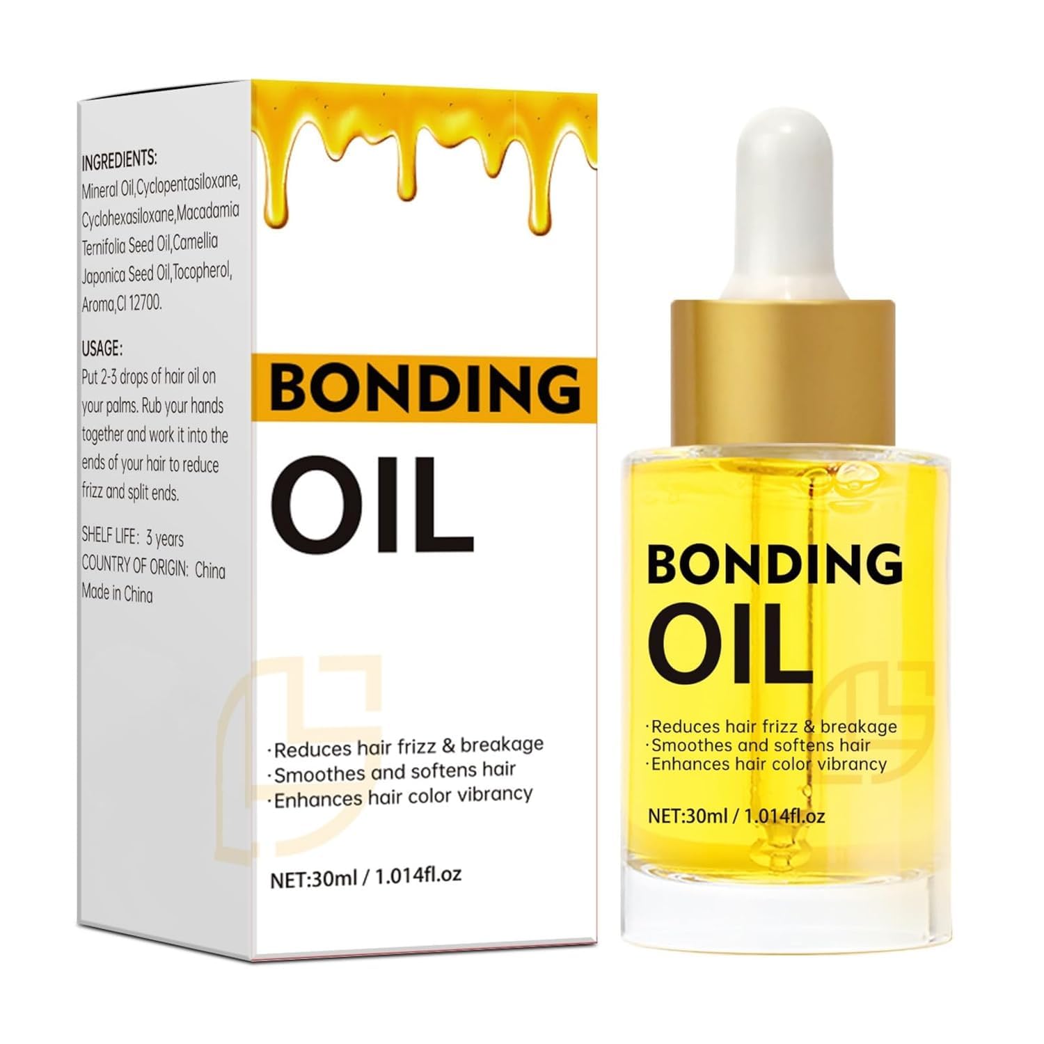 Azonee Hair Oil, High Shine Hair Oil, Hair Growth Oil, Anti-Frizz, Strengthen and Smooth, Deep Moisturizing Hair Serum for Dry, Damaged and Coarse Hair