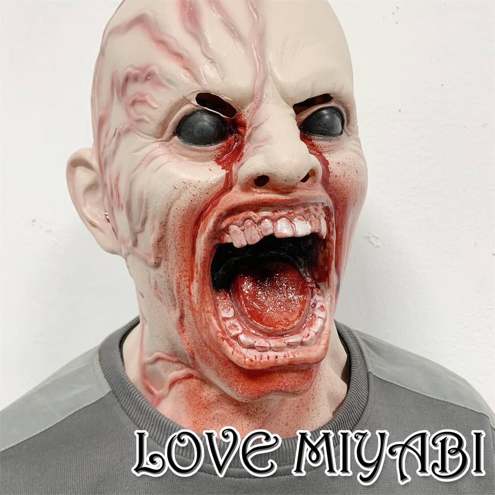 Amazon.co.jp: [LOVE MIYABI] ゾンビマスク 仮装・コスプレ用 ホラー
