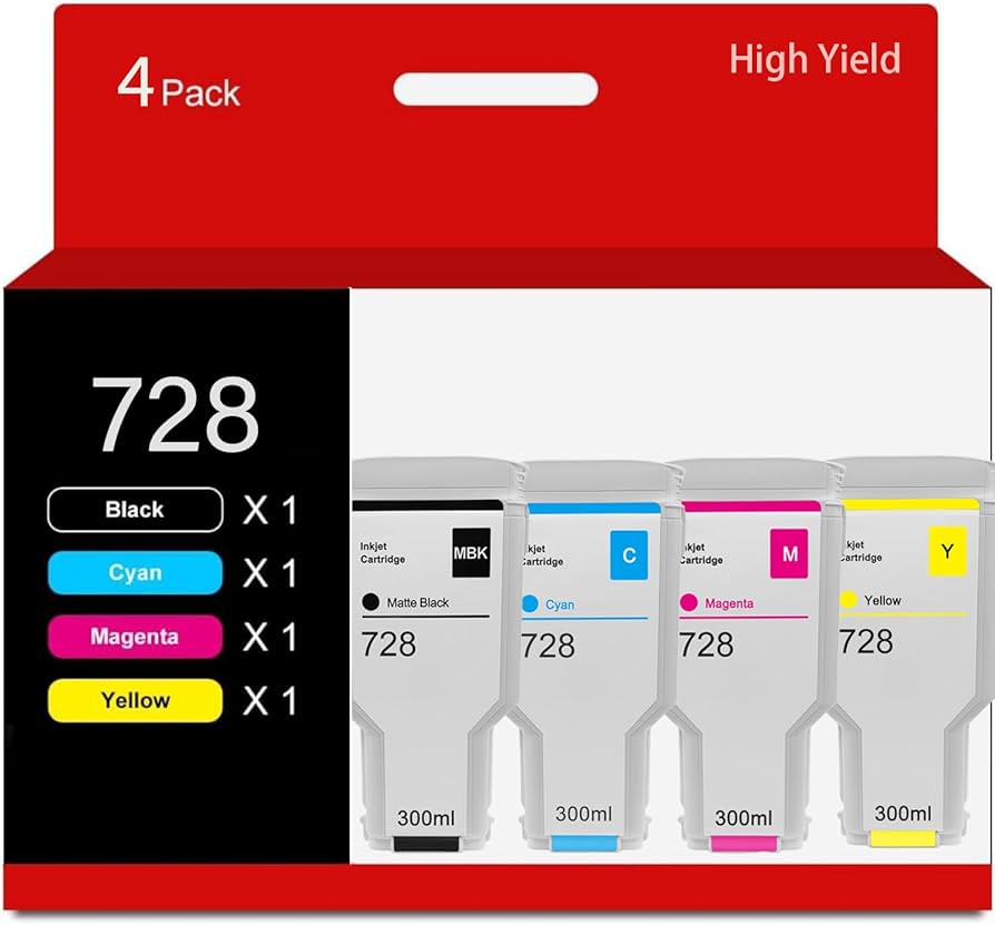 Amazon.co.jp: 728 HP 728インクカートリッジ300-ML (マットブラック