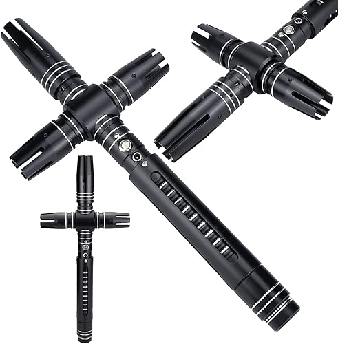 Miniatura 7 de Sables de luz para adultos, sables de luz de duelo reales pesados para adultos, cosplay con cambio de color infinito RGB19 y 7 juegos de fuentes de