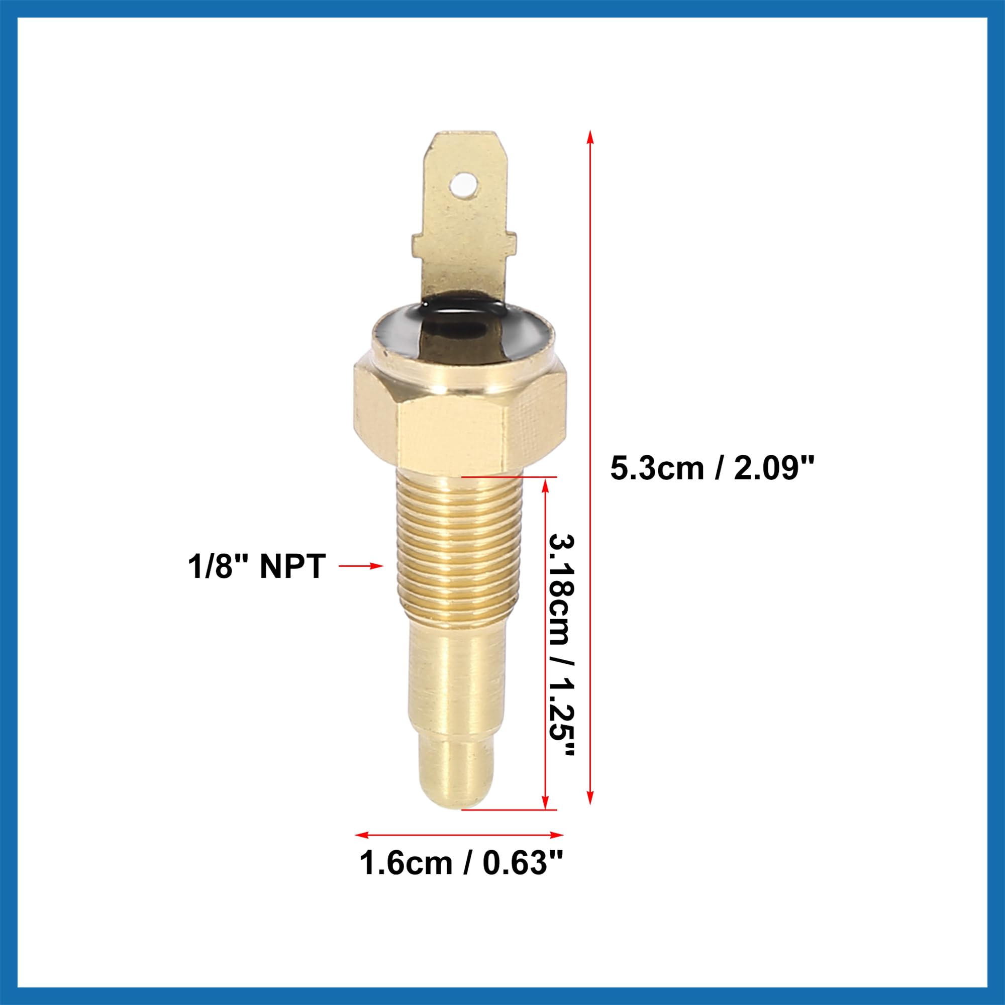 ABSOPRO Radiatore Ventola Termostato Interruttore 1/8" NPT 210° acceso 195° spento