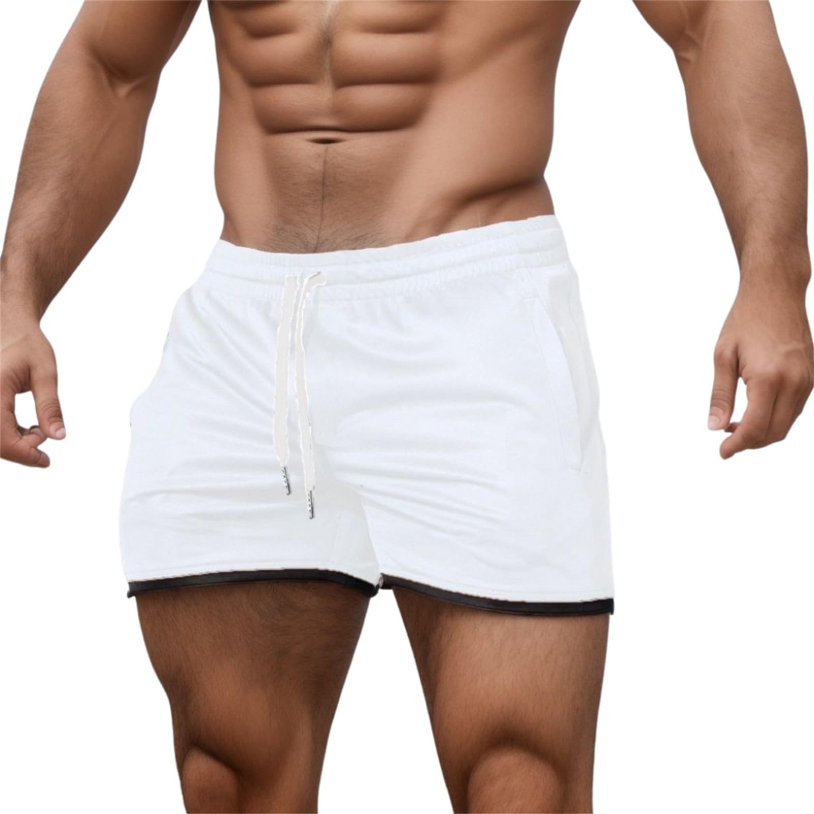 Athletic Gym Mens Shorts Camo Drawstring Elastic Waist Shorts Lightweight Basketball Workout Running Short Pants