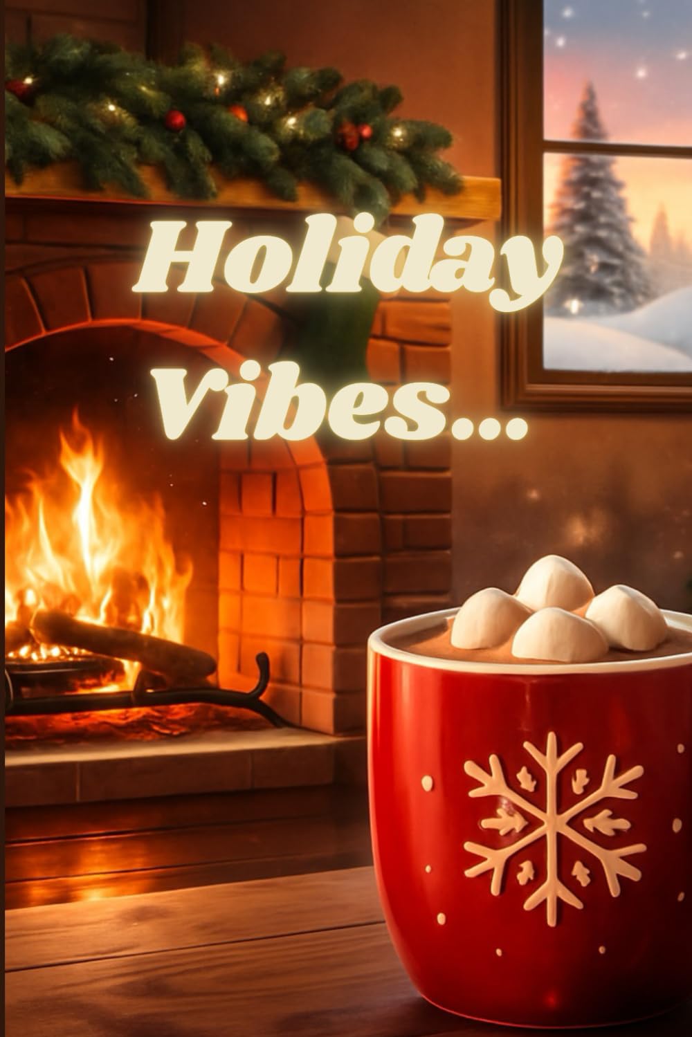 Holiday Vibes: A Cozy Lined Notebook for Notes, Reflections, Lists & Holiday Memories | Positive Writing Journal for Christmas, Winter, and Seasonal Mindfulness