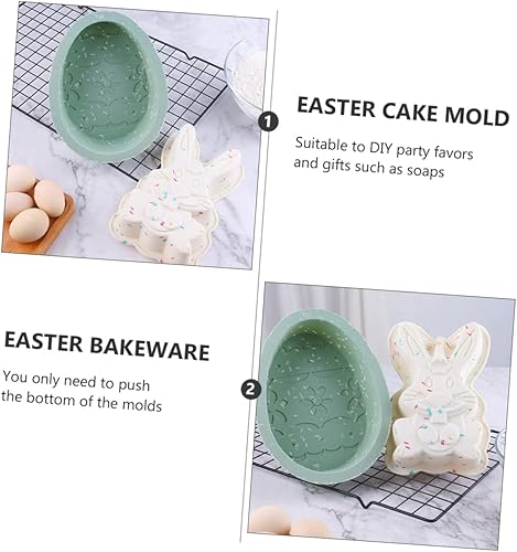 Miniatura 7 de Zerodeko Silicone Cake Mold Dessert Molds Easter Bunny Chocolate Mold Cupcakes Easter Bunny Mold Molde De Para