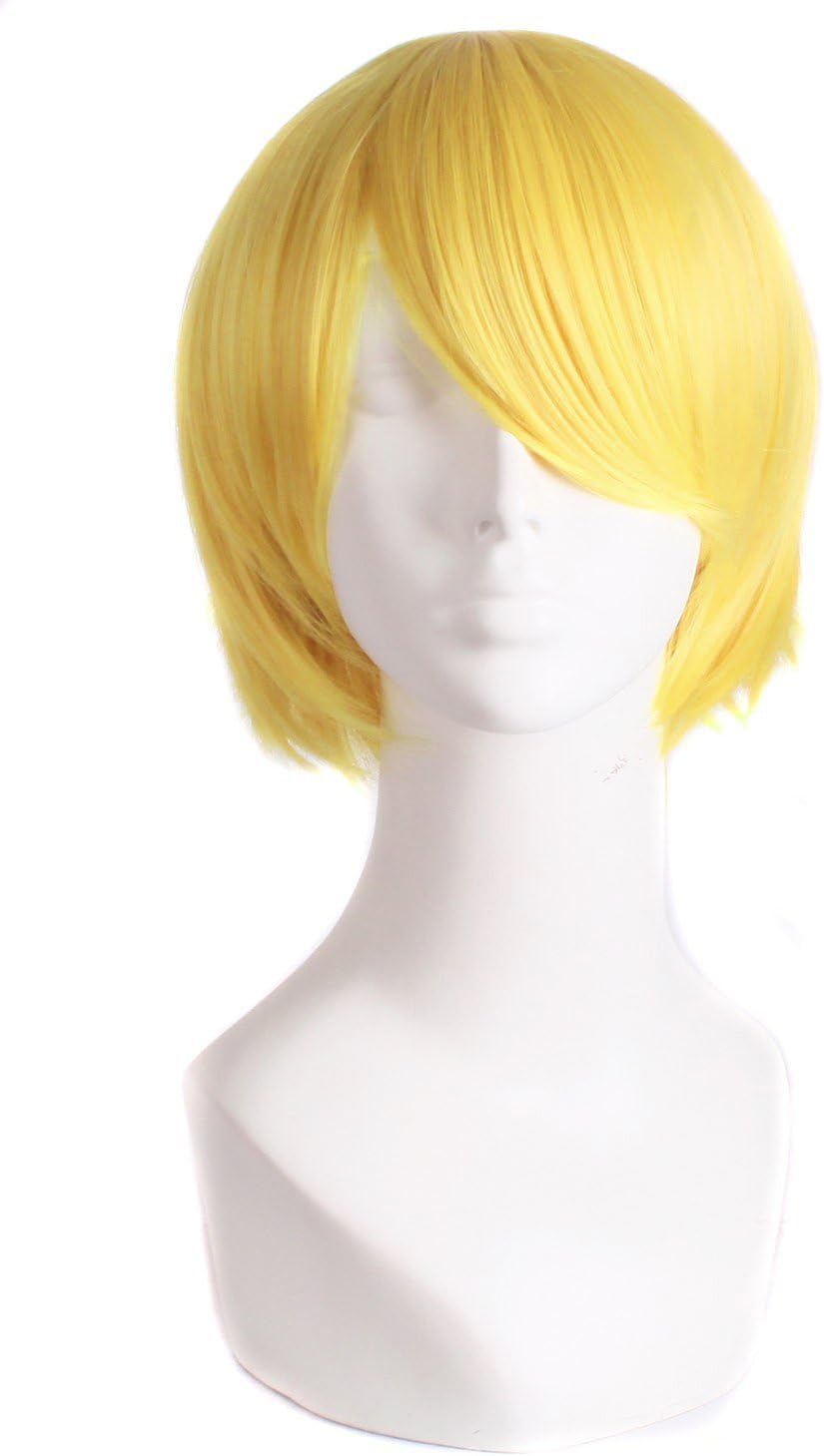Cosplay Costume Men's Short Straight Wig Golden AD