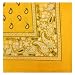 Novelty Bandanas Paisley Cotton Bandanas (Gold, 22 X 22 in)