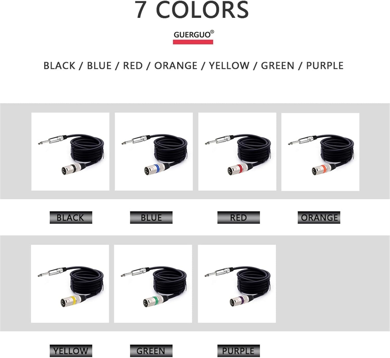 6.35mm/6.5mmジャックモノラルから3ピンXLRオスバランスマイクインターコネクトケーブル1/4インチからXLR M-Mマイ