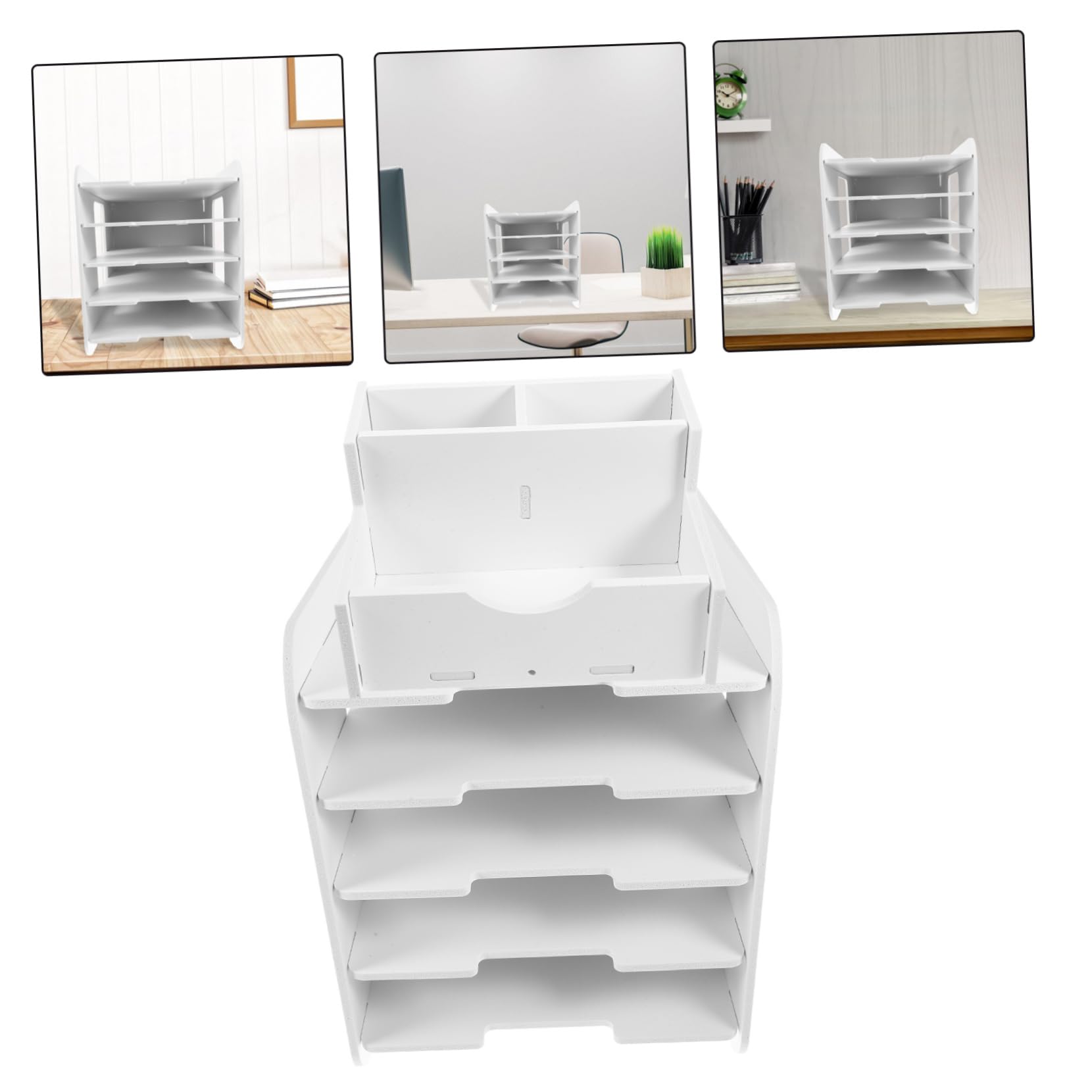 NUOBESTY Portadocumenti in -plastica Organizer Per Documenti Scrivania Espositore Resistente e Per Ufficio e Studio