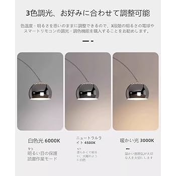フロアスタンド ライト　ドーム型 Amazon.co.jp : Tufduzoアークフロアランプ モダンなトール